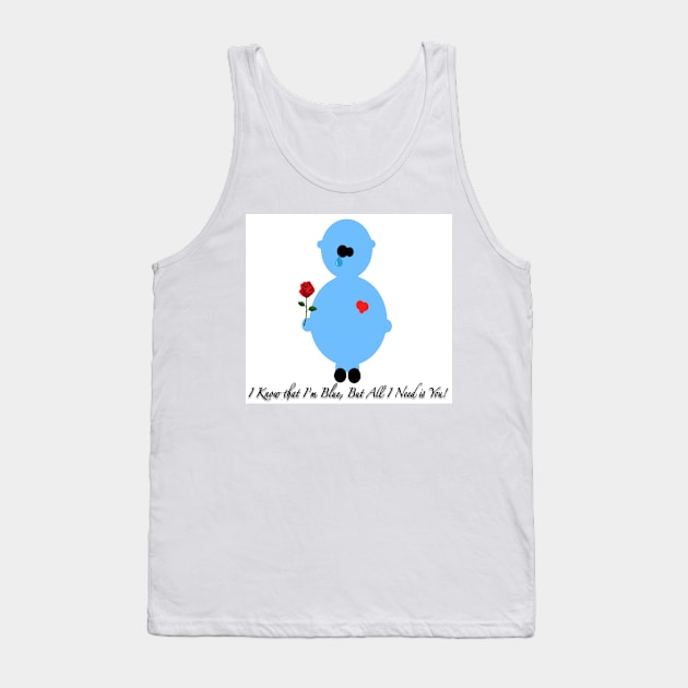 Circle Friend 1 - Little Boy Blue - Valentine Wish Tank Top by ZerO POint GiaNt